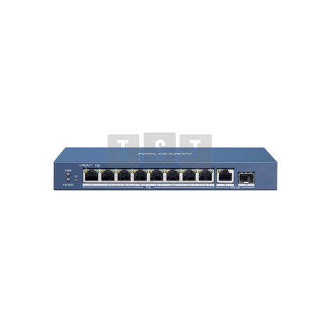 DS-3E0510P-E/M Switch Hikvision 8 x PoE , 1x Uplink, 1 x SFP