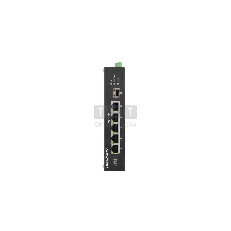 DS-3T0306HP-E/HS Switch PoE (4x PoE, 1xUpLink, 1x SFP), przemysłowy