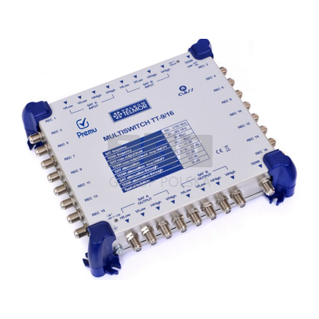 Premu TT-9/24 Multiswitch, 9 - wejściowy, 24 - wyjściowy, TELMOR