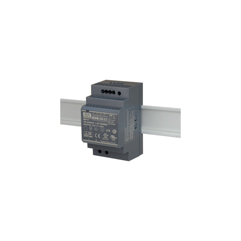 HDR-60-12 Zasilacz na szynę DIN