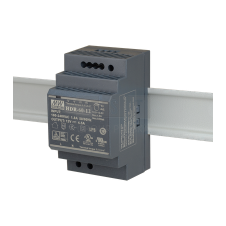 HDR-60-12 Zasilacz na szynę DIN