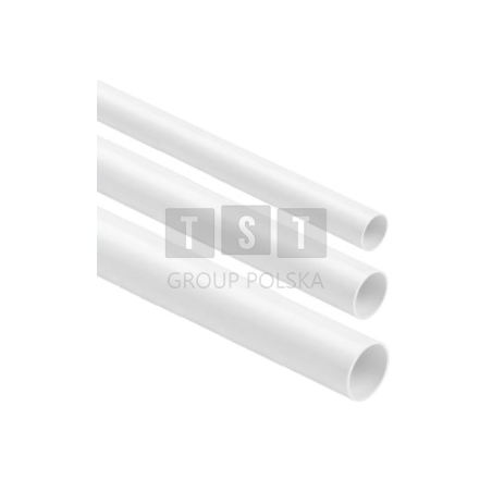 Rura elektroinstalacyjna sztywna, gładka BIAŁY RL-22 2m (PACZKA 25szt.)