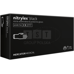 Rękawice nitrylowe czarne,...