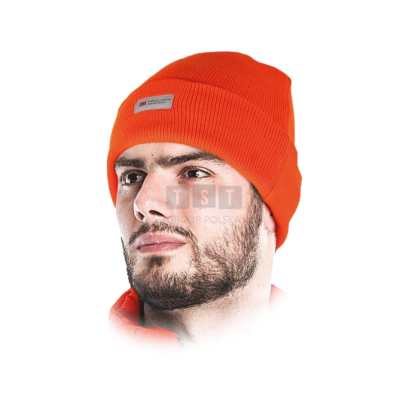 Czapka zimowa pomarańczowa