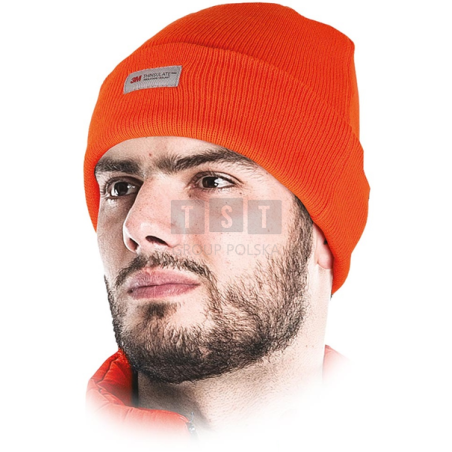 Czapka zimowa pomarańczowa