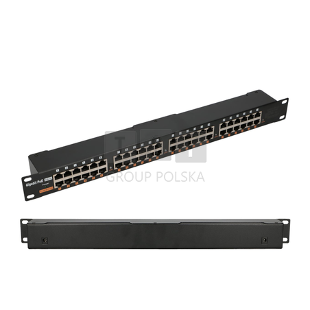 Extralink 24 Portowy | Gigabit PoE Injector | 24x 1000Mb/s RJ45, Obudowa Rack