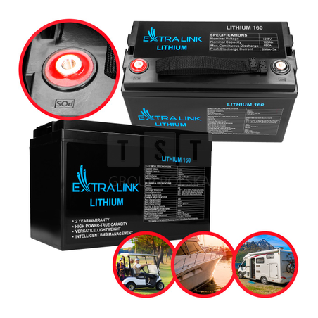 Extralink LiFePO4 160AH | Akumulator | 12.8V, BMS