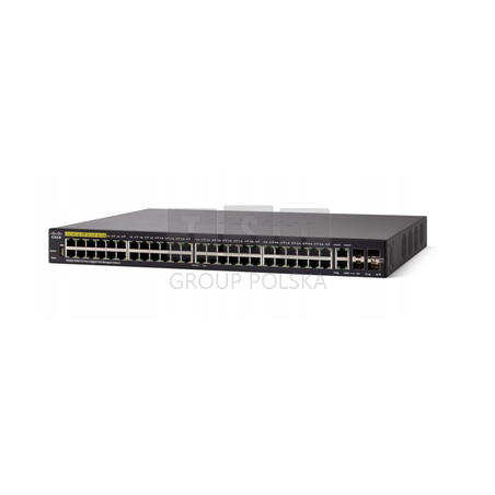 Cisco SG350-52MP | Switch PoE | 48x 1000Mb/s Max PoE, 740W, 2x Combo(RJ45/SFP) + 2x SFP, Zarządzalny