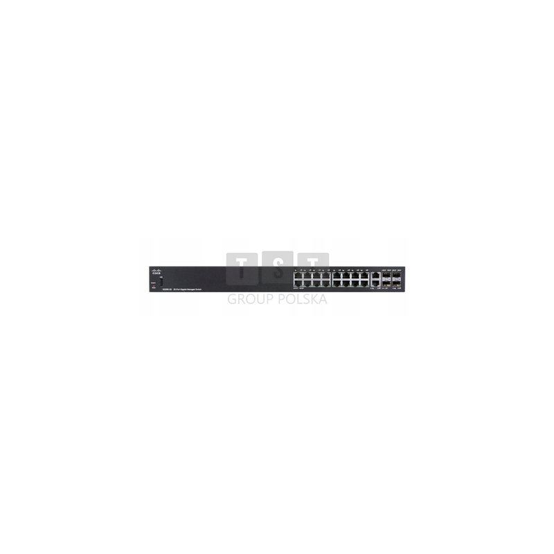 Cisco SG350-20 | Switch | 16x 1000Mb/s, 2x Combo(RJ45/SFP) + 2x SFP, Zarządzalny