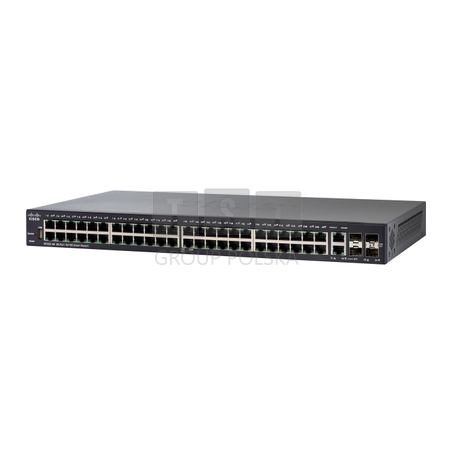 Cisco SF250-48 | Switch | 48x 100Mb/s, 2x 1Gb/s Combo(RJ45/SFP), Zarządzalny