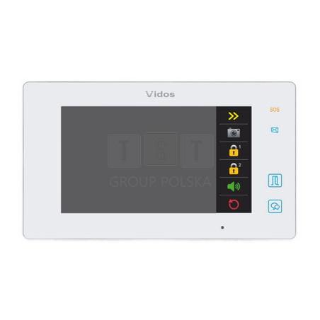 WYCOFANY M1021W Monitor głośnomówiący 7"