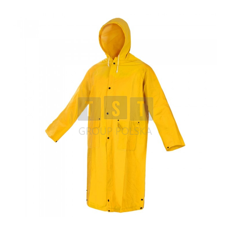 Płaszcz przeciwdeszczowy żółty z PCV r.L