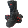 Wysokie buty robocze zimowe czarno-czerwone r.43