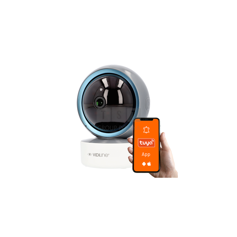 Kamera obrotowa wewnętrzna 4Mpx Tuya VIDI-PTZ-TWW Wi-Fi Autotracking