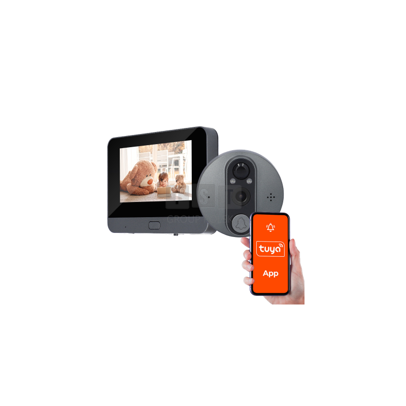 Wizjer dzwonek do drzwi 2Mpx Tuya VIDI-WIZJER