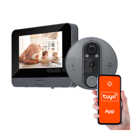 Wizjer dzwonek do drzwi 2Mpx Tuya VIDI-WIZJER