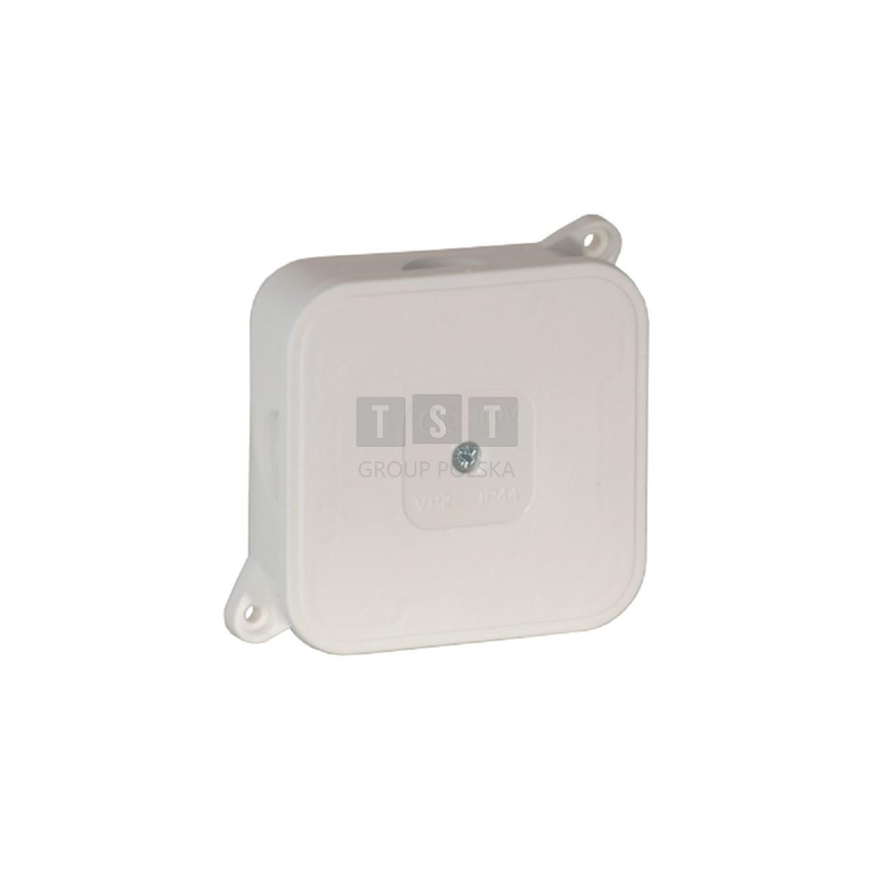 Puszka natynkowa pusta 4 wlotów VIPLAST VP-2 BIAŁA IP44 85x85x35mm 027-01