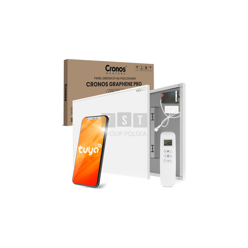 Panel grzewczy IR CRONOS Graphene PRO CGP-580TWP White