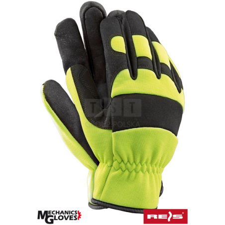 REIS RMC-MECHANIC WYGODNE RĘKAWICE ROBOCZE OCHRONNE R. 2XL