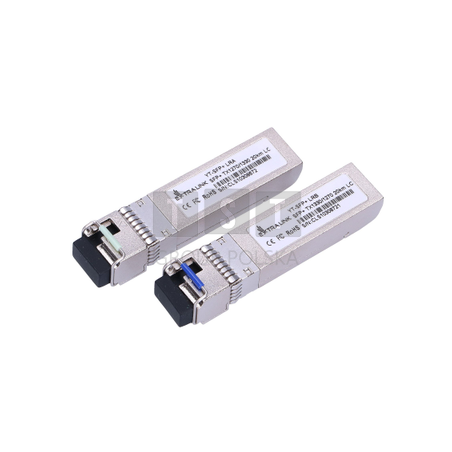 Extralink SFP+ 10G | Moduł SFP+ WDM | 10Gbps 1270/1330nm, single mode, 20km, LC, DOM, para