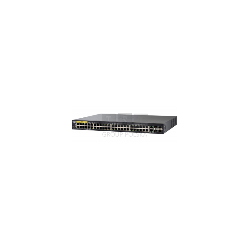 Cisco SF350-48P | Switch | 48x 100Mb/s PoE, 382W, 2x Combo(RJ45/SFP) + 2x SFP, Zarządzalny