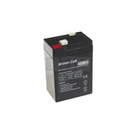 Green Cell AGM02 6V 4,5Ah | Akumulator | bezobsługowy