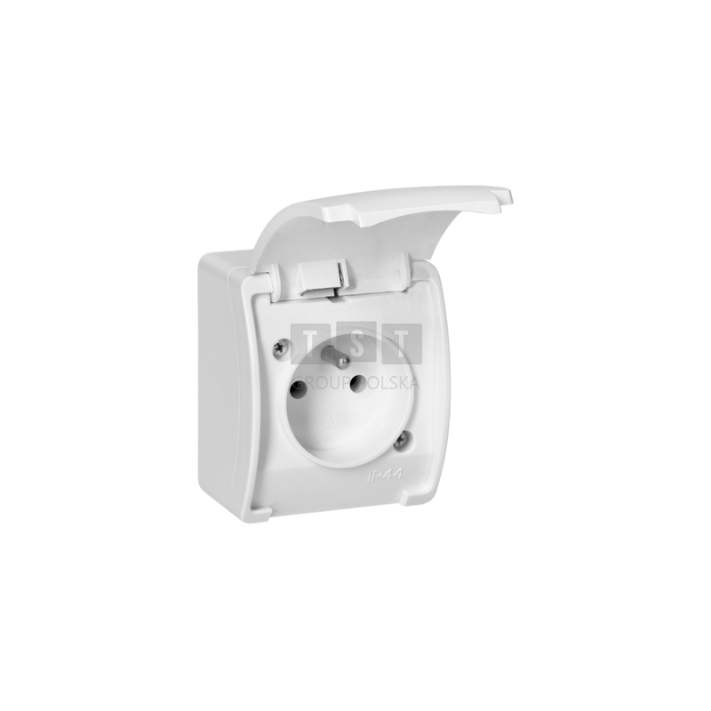 OR-OE-7105/W Gniazdo pojedyncze 2P+Z AQUATIC IP44 bia