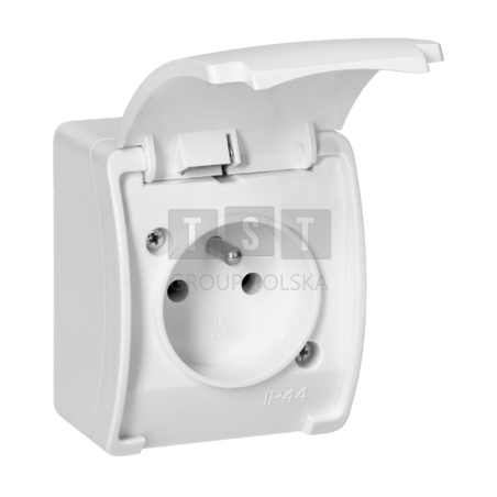OR-OE-7105/W Gniazdo pojedyncze 2P+Z AQUATIC IP44 bia
