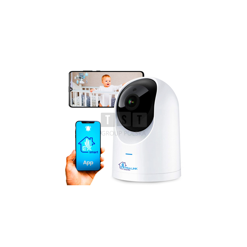 Extralink Smart Life HomeEye | Kamera IP | PTZ, Wi-Fi, 2.5K, 4MP, Niania