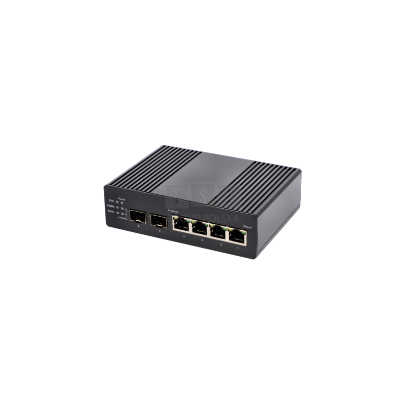 Switch zarządzalny Desktop VIDI-MG0402GE-D 4x PoE 1000Mb/s 2x SFP 1000Mb/s 120W