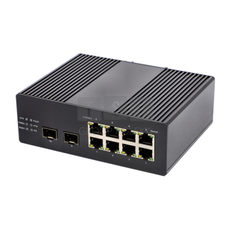 Switch zarządzalny Desktop VIDI-MG0802GE-D 8x PoE 1000Mb/s 2x SFP 1000Mb/s 120W