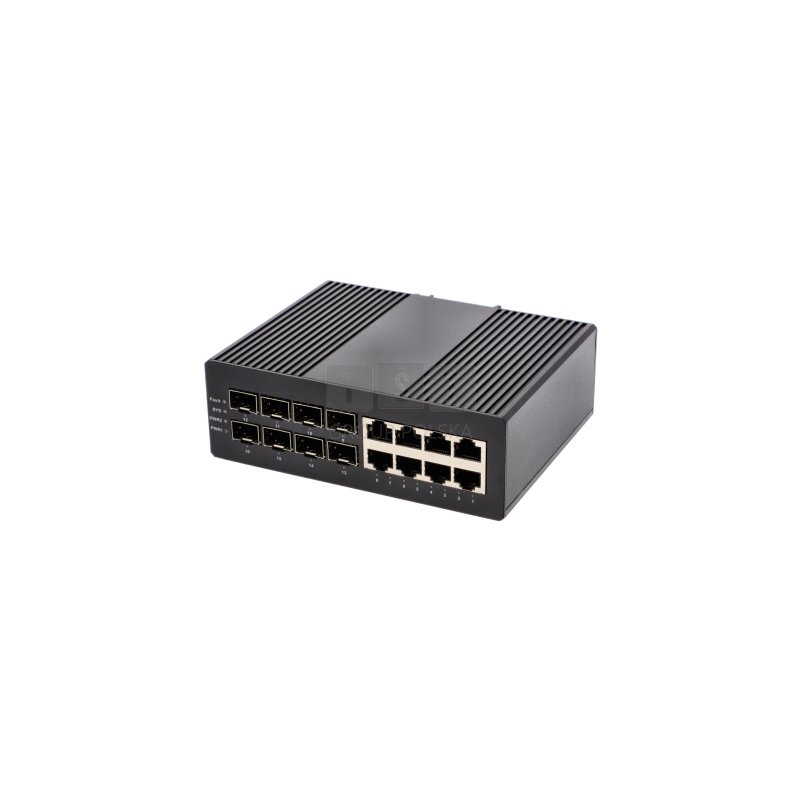 Switch zarządzalny Desktop VIDI-MG0808GE-D 8x PoE 1000Mb/s 8x SFP 1000Mb/s 240W