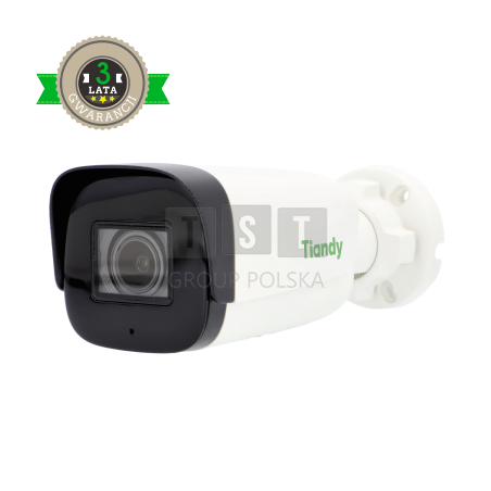Kamera tubowa IP Tiandy MotoZoom 4 Mpix podczerwień IR TC-C34UN Spec: I8/A/E/Y/2.8-12mm/V4.2