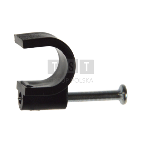 Uchwyt kabla okrągły 9mm KN-9 czarny