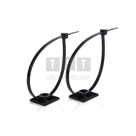 UCHWYT MOCUJĄCY SAMOPRZYLEPNY HW-3ACB CZARNY (100szt.)