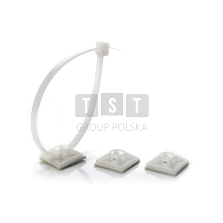 UCHWYT MOCUJĄCY SAMOPRZYLEPNY HW-3AC BIAŁY (100szt.)