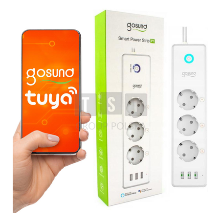 GOSUND Listwa zasilająca SMART 16A WiFi ANDROID iOS TUYA