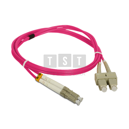 Patch cord MM OM4 LC-SC duplex 50/125 1.0m ALANTEC