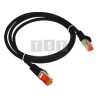 Patch-cord F/UTP kat.6 PVC 5.0m czarny ALANTEC
