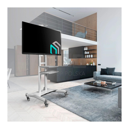 Mobilny stojak do TV 50"-83" do 90 kg ONKRON TS1881 Biały