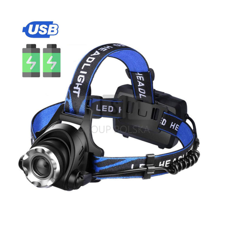 Extralink EFL-057 Loki | Latarka czołowa LED | Ładowanie USB