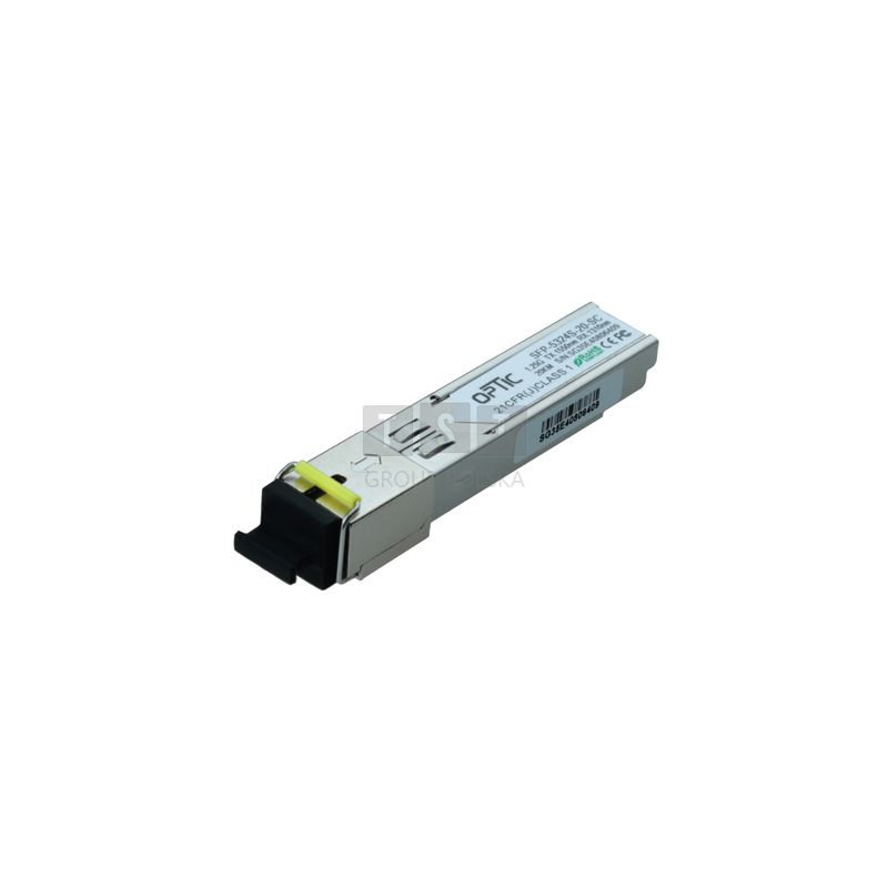 MODUŁ SFP WDM 1.25Gbps, SC SM, 16dB (20km)  TX1550/RX1310