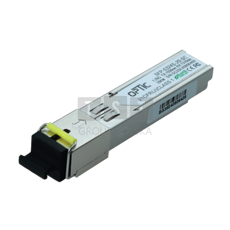MODUŁ SFP WDM 1.25Gbps, SC SM, 16dB (20km)  TX1550/RX1310