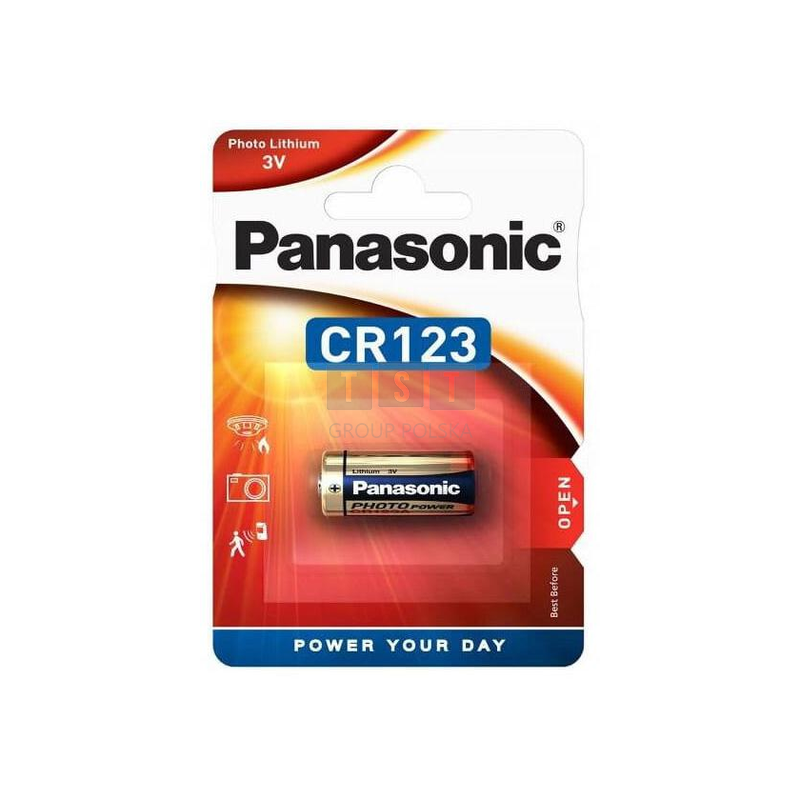 Bateria CR123A PANASONIC (blister 1 szt.)