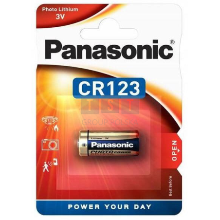 Bateria CR123A PANASONIC (blister 1 szt.)