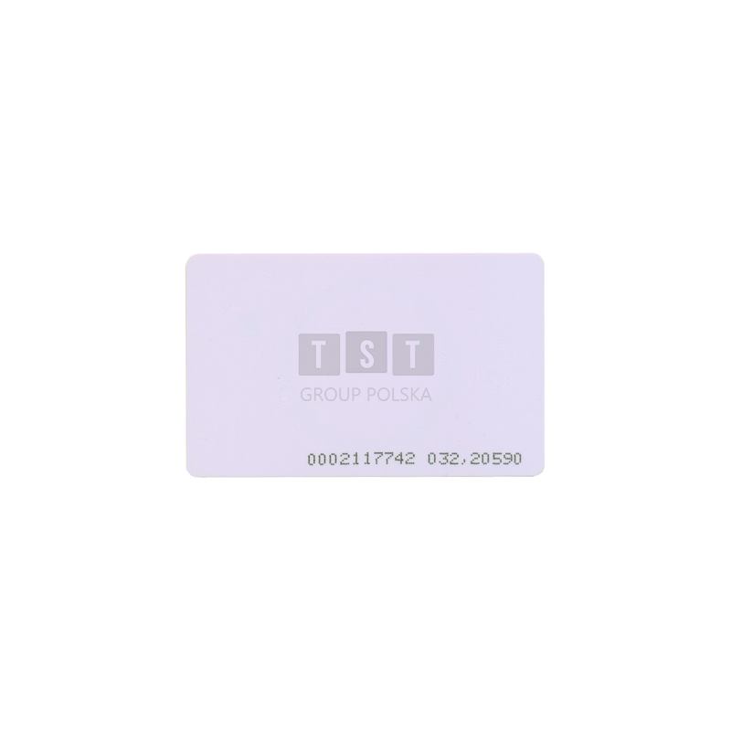 Karta zbliżeniowa 125kHz UNIQUE PROCOMM z nadrukowanym kodem