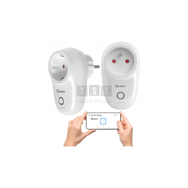 SONOFF Inteligentne gniazdko 10A WiFi S26R2TPE-FR