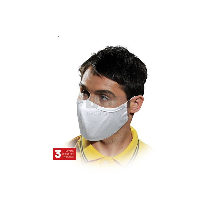 MASKA MASECZKA STREETWEAR BAWEŁNIANA CZARNA WIELOKROTNEGO UŻYTKU R. MAS-SAFER W