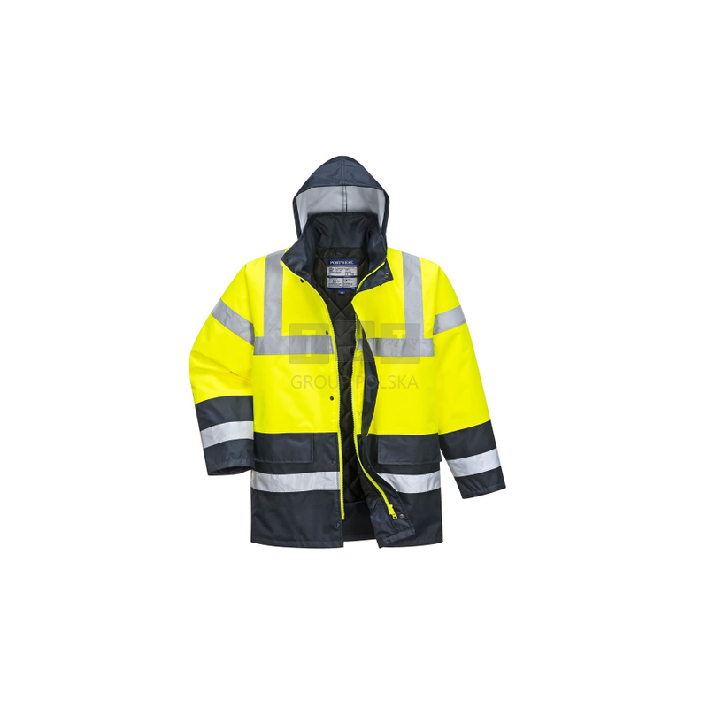 PORTWEST S466/S467 KURTKA ROBOCZA ZIMOWA ODBLASKOWA WODOODPORNA KAPTUR R. 6XL