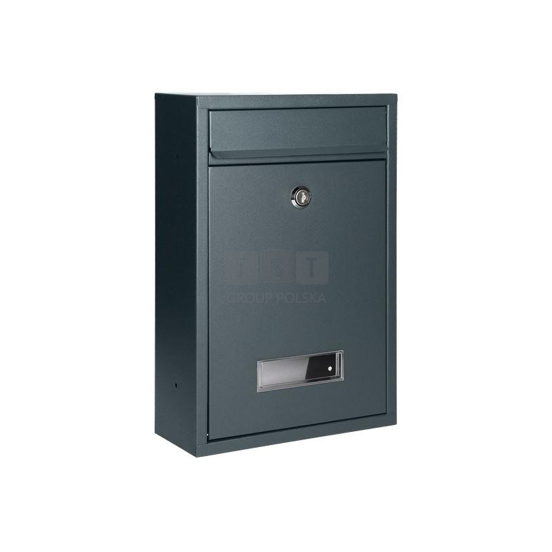 Skrzynka na listy BALI z wizytownikiem, antracyt MB-3/A